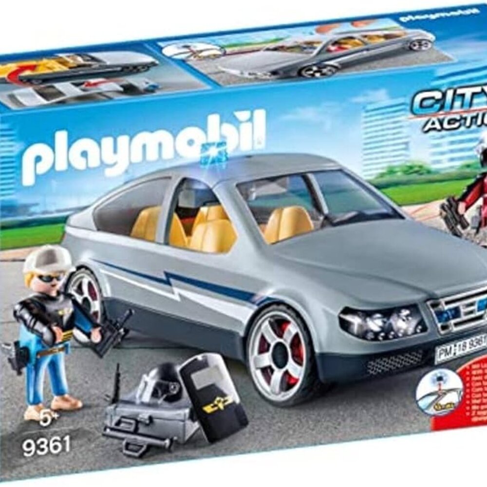 Playmobil City Action Tactical Unit Undercover Police SWAT Car 9361